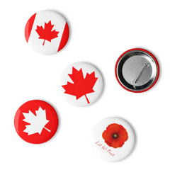 2.25" Canada Pins, Badges, I am a Proud Canadian