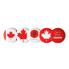 2.25" Canada Pins, Badges, I am a Proud Canadian