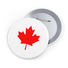 Maple Leaf Badge Pin | Canadian Pin | Canada Day Pinback Button | 2024