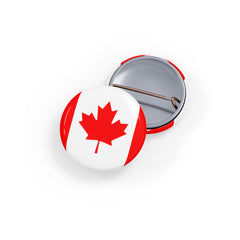 Canadian Flag Pin | Maple Leaf Badge Pin | Canada Day Pinback Button | 2024