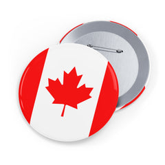 Canadian Flag Pin | Maple Leaf Badge Pin | Canada Day Pinback Button | 2024