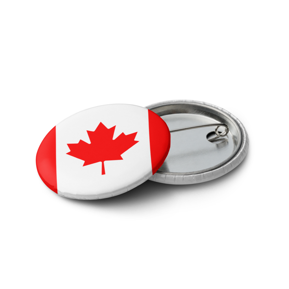 1.25" Canada Pins, Badges, Proudly Canadian