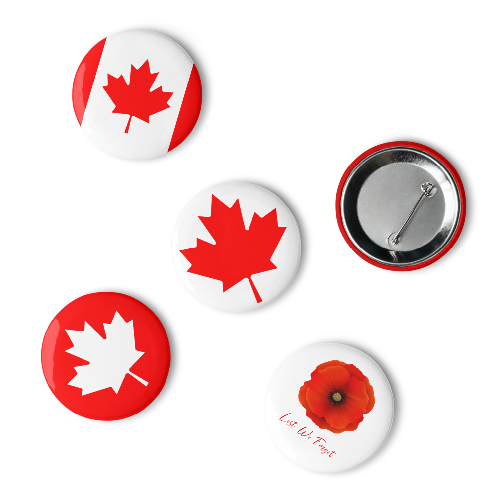 2.25" Canada Pins, Badges, I am a Proud Canadian