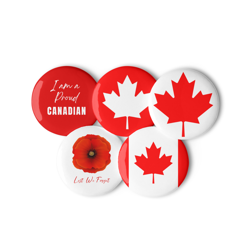 2.25" Canada Pins, Badges, I am a Proud Canadian